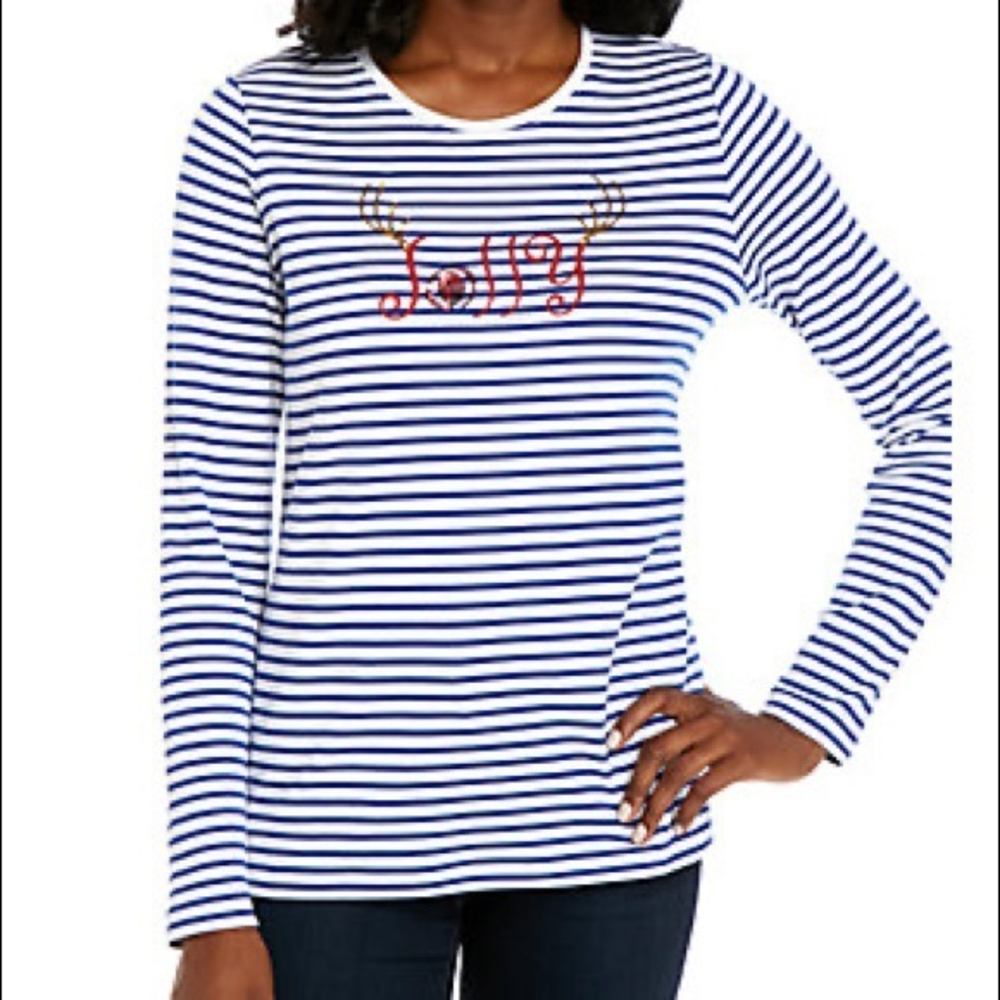 Deer Joy Long Sleeve T-Shirt Perfectly Soft 1X‎